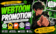 do webcomic promotion, webtoon tapas wattpad manga comic marketing