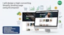 design a high converting shopify landing page using ecomposer