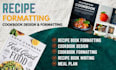 create recipe book formatting, cookbook formatting and cookbook design