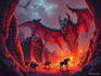 create warcraft fantasy dungeons and dragons illustration