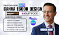 design a fully editable canva ebook, journal with a custom professional layout