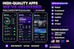 mobile app development flutter react native ios android flutterflow
