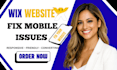fix wix mobile responsiveness, redesign wix website, SEO optimize wix design