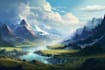 design amazing fantasy landscape