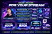 design custom animated twitch overlay stream overlay stream package