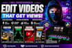 editing videos and create graphics