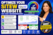 optimize sitew website for fix redesign speed improvement for high performance
