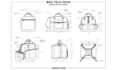 create bag tech pack for backpack handbag and accessories design