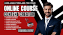 create online course content, canva lms training module lesson video editing