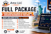 do US llc registration with amazon, us bank account setup