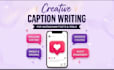 write engaging instagram captions and social media content