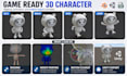 turn your 2d character design into a game ready 3d model with rigging