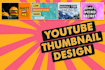design youtube thumbnails, clickbait thumbnail faceless thumbnail