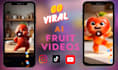 create an ai talking fruit ,ai dancing fruit video ai funny fruit video