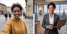 create a professional ai business headshot