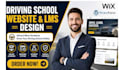 wix wordpress driving school online learning lms educational website design