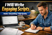 write high converting youtube video scripts, ads, and viral video script