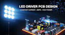 design constant current led driver pcb for high power led lighting smps