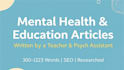 be writing on mental health