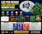 led pcb design, circuit design, schematic and pcb layout with gerber files