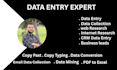 do data entry, data scraping and crm data entry copy paste