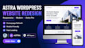 redesign wordpress website using astra pro