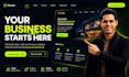 create a business website with professional UI