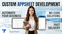 build appsheet apps from excel or google sheets with automation workflow