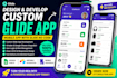 design and develop a custom glide app, mobile app with glide no code