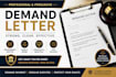 write professional legal demand letter or legal notice