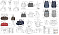 do bag design, bag tech pack, handbag, backpack design, tote bag design