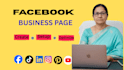 create and optimize face book  page and social media pages