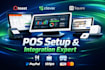 square pos toast pos clover pos lightspeed pos setup integration system