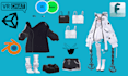 design custom vrchat avatar clothing PC quest