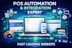 set up square, toast, clover and lightspeed pos integration system