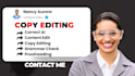proofread, correct ai content, edit manuscript for tone, clarity, consistency