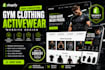 build a high converting shopify gym clothing activewear, fitness apparel website
