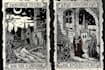 do a medieval woodcut gothic etching illustration