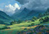 design amazing fantasy landscape