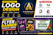 design professional poster banner and flyer