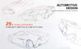 professional automotive concept sketches and car styling