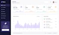 build a react admin dashboard with charts and data tables