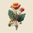 drawn botanical illustration, flower, plant