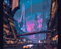 make unique cyberpunk city environment art