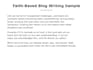 write faith based blog posts and christian content