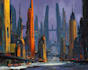 draw cyberpunk futuristic city