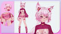 draw and rig 2d vtuber model vtuber model live2d vtuber 2d anime vtuber rigging