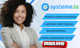 build systeme io website system io coaching landing page dropshipping funnel