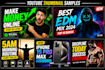 create professional facebook posts and youtube thumbnails design