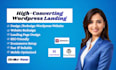 build landing page wordpress website, redesign website with elementor, brizy